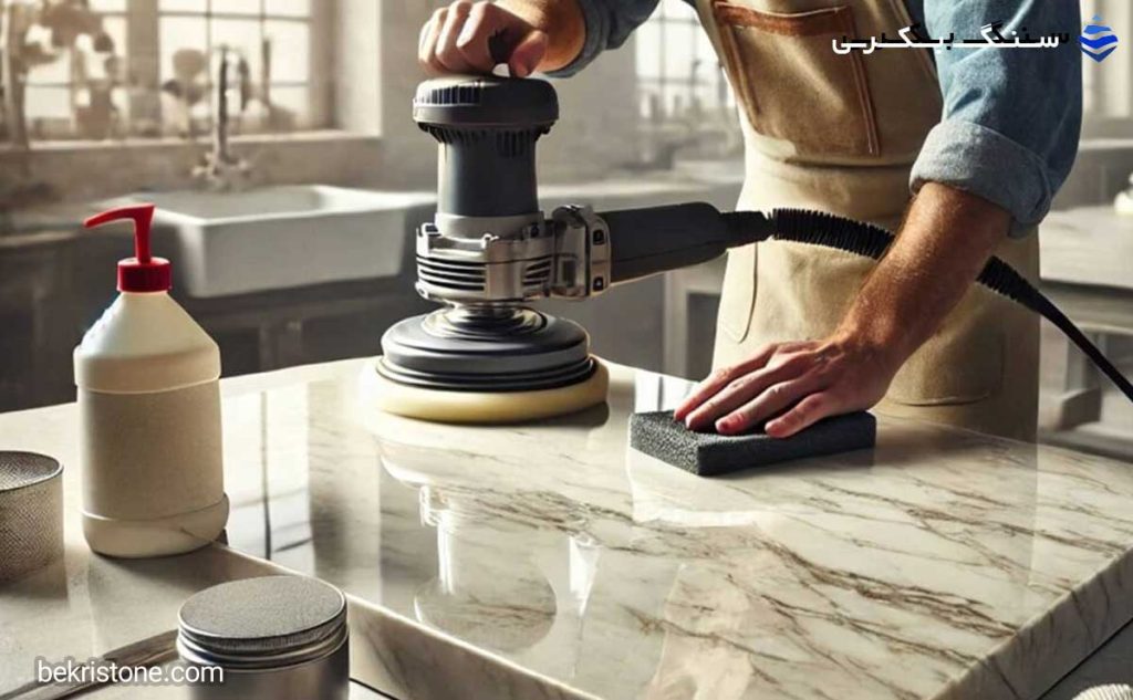 بهترین روش های پولیش و براق کردن سنگ